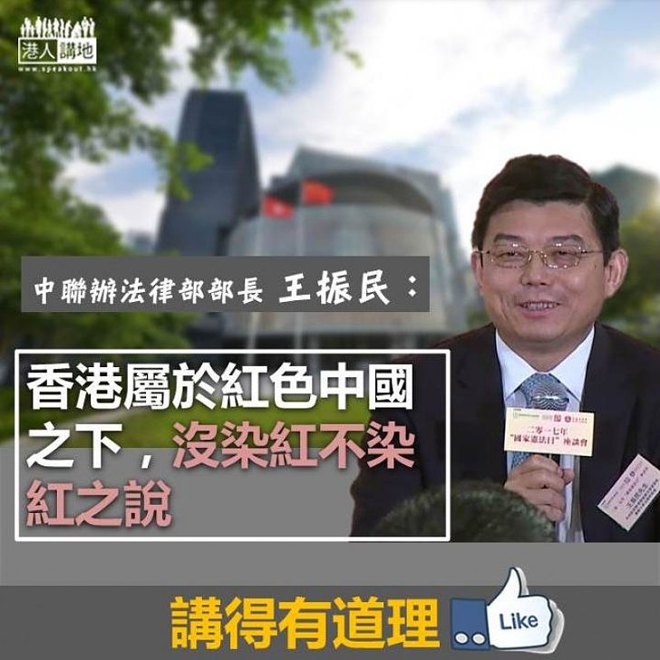【一語中的】王振民：香港屬於紅色中國之下 沒染紅不染紅之說