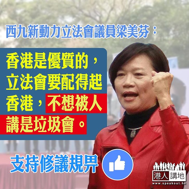 【拉布NO WAY！】梁美芬：立法會要配得起香港，不想被人講是「垃圾會」