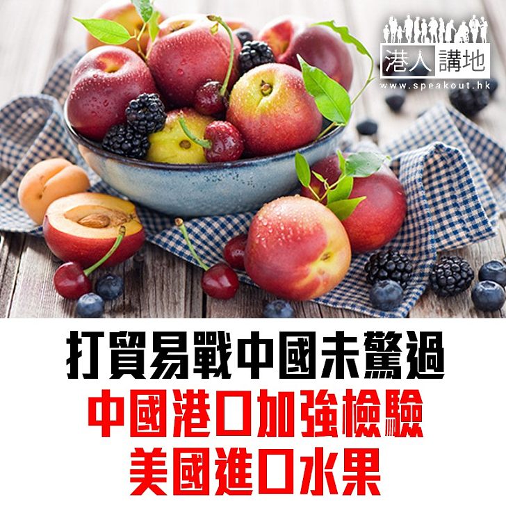 【焦點新聞】中美貿易戰 內地主要港口加強檢驗美國進口水果