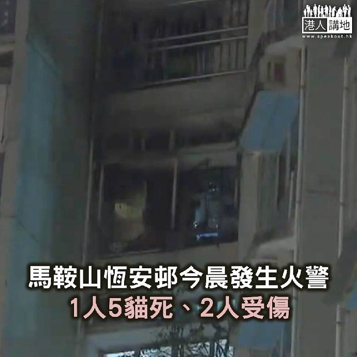 【焦點新聞】馬鞍山恆安邨今晨發生火警 1人5貓死、2人受傷