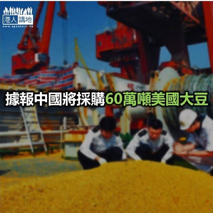 【焦點新聞】消息指中國大規模採購美國大豆 下月起開始運送