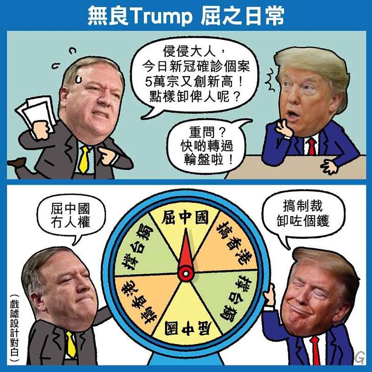 【今日網圖】無良Trump屈之日常