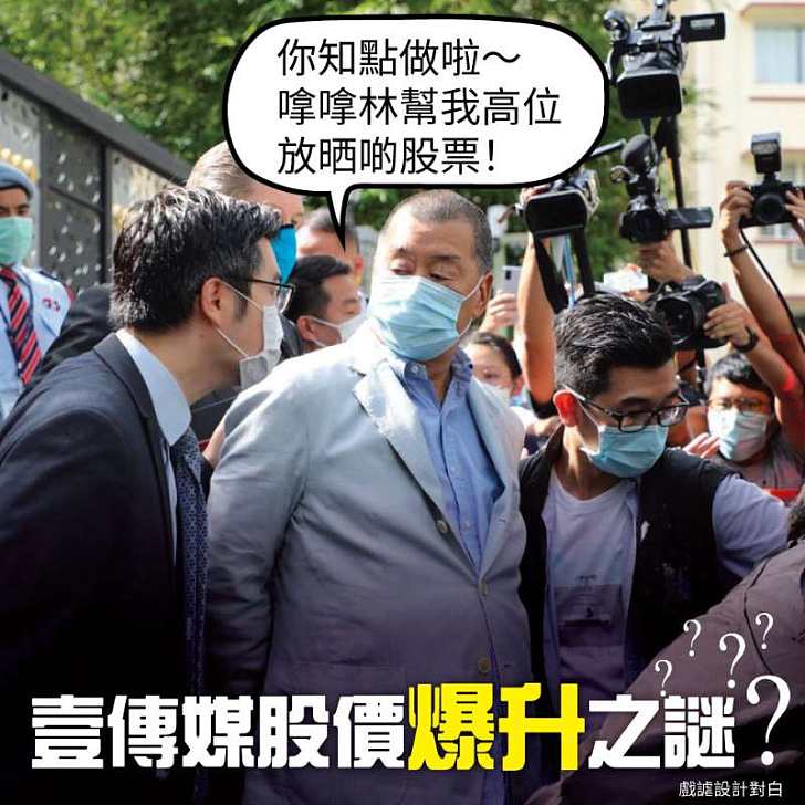 【今日網圖】壹傳媒股價爆升之謎？