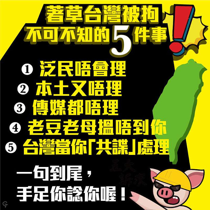 【今日網圖】著草台灣被拘不可不知的5件事