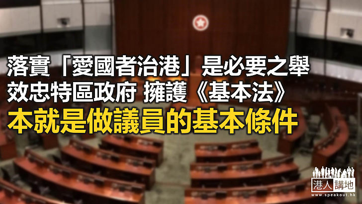 愛國者治港 議員要宣誓