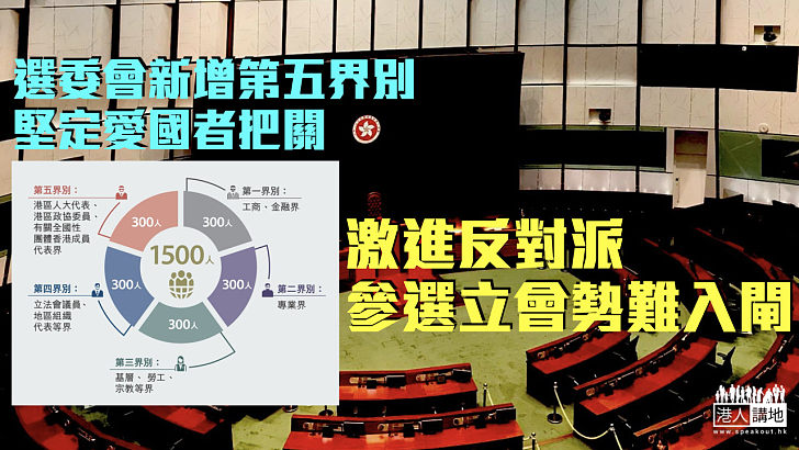 【完善選舉制度】選委會新增第五界別 激進反對派參選立會入閘無門