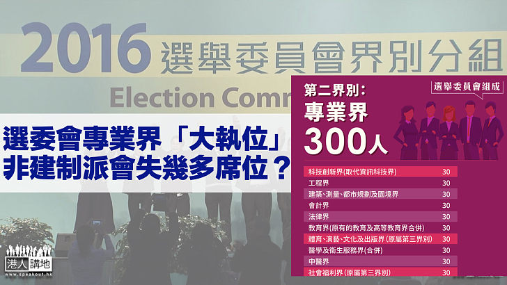 【完善選舉制度】選委會第二界別「大執位」 非建制派會失幾多席位？