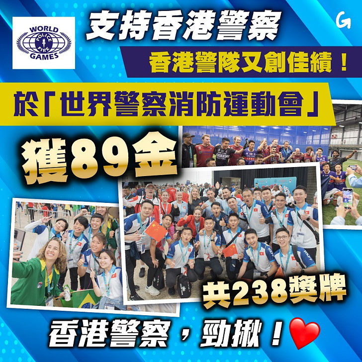 【今日網圖】支持香港警察