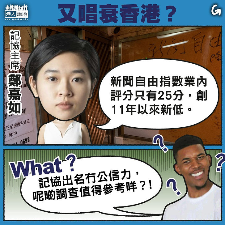 【今日網圖】又唱衰香港？