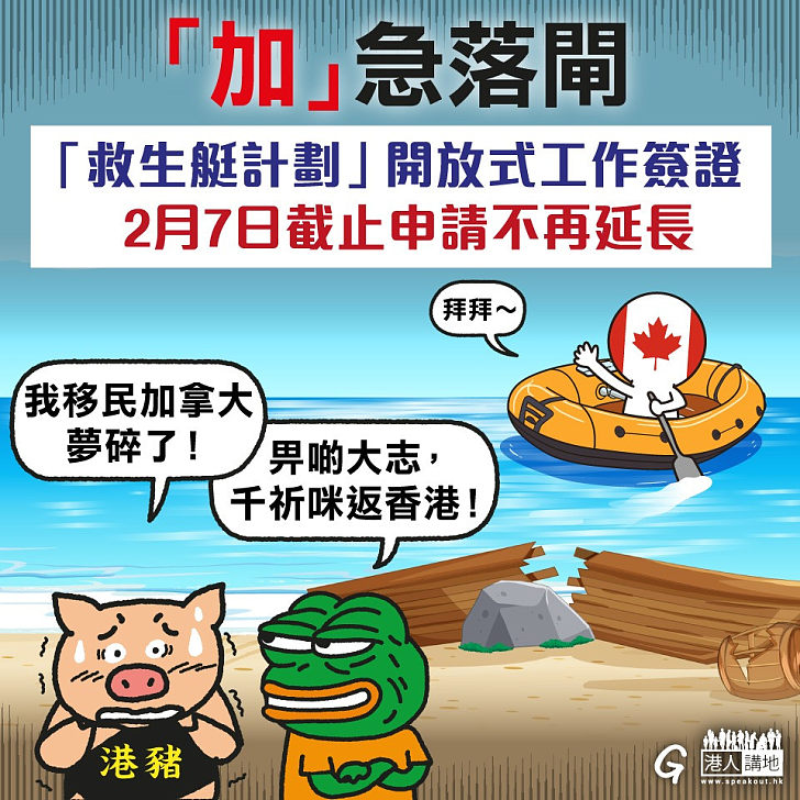 【今日網圖】「加」急落閘