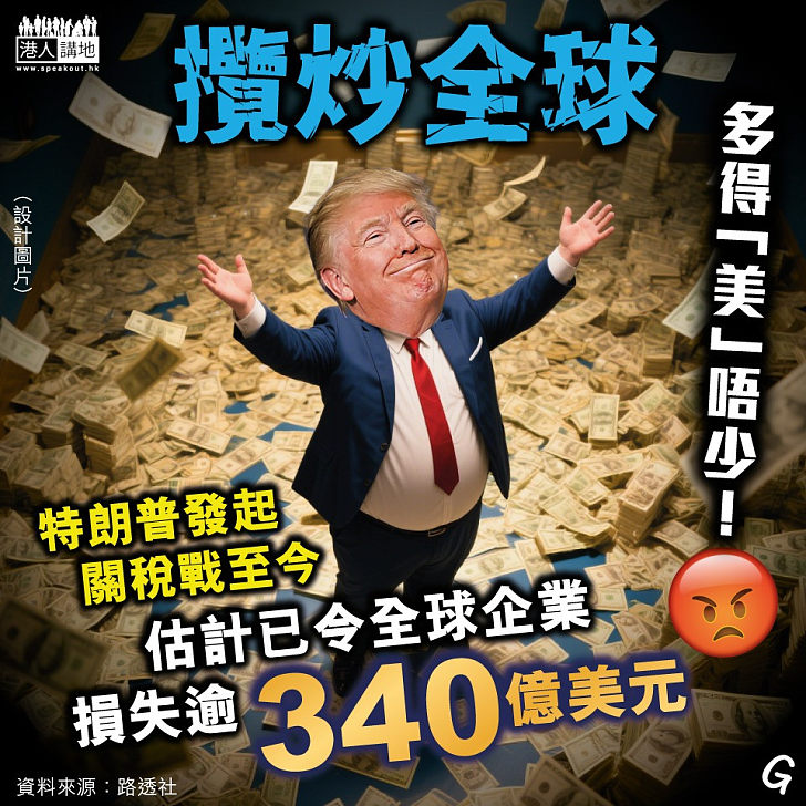 【今日網圖】攬炒全球