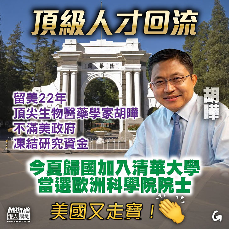 【今日網圖】頂級人才回流
