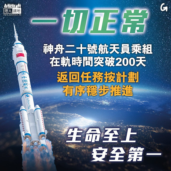 【今日網圖】一切正常