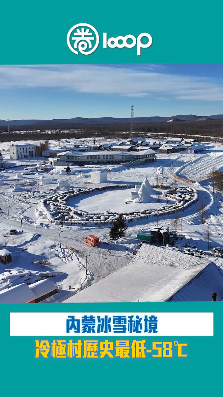 【短片】【港人航拍】內蒙冰雪秘境 冷極村歷史最低-58℃