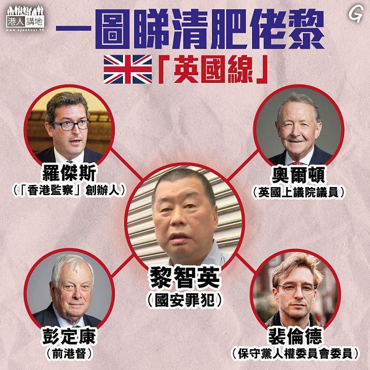 【今日網圖】一圖睇清肥佬黎「英國線」