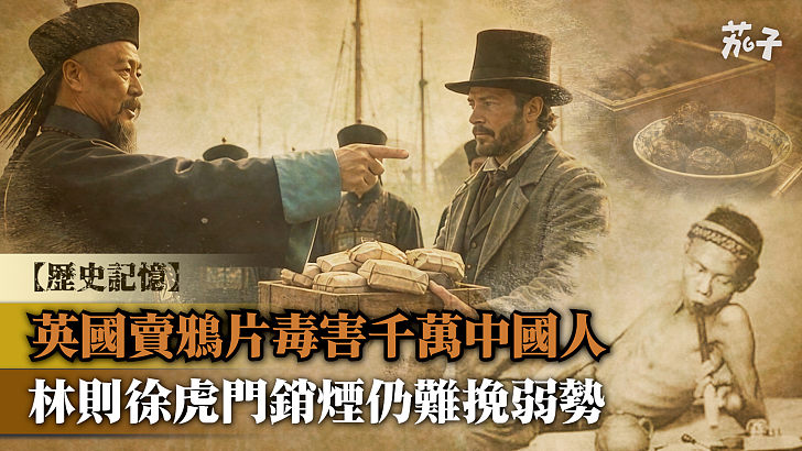 【短片】【歷史記憶】英國賣鴉片毒害千萬中國人  林則徐虎門銷煙仍難挽弱勢