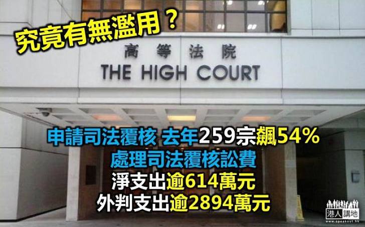 申請司法覆核 去年259宗飆54%