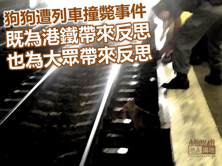 【港人評論】狗狗遭港鐵撞斃帶來的反思