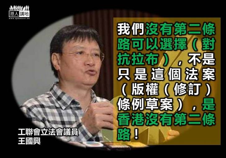 泛民令立法會流會 王國興：一定要撐 香港沒有第二條路！