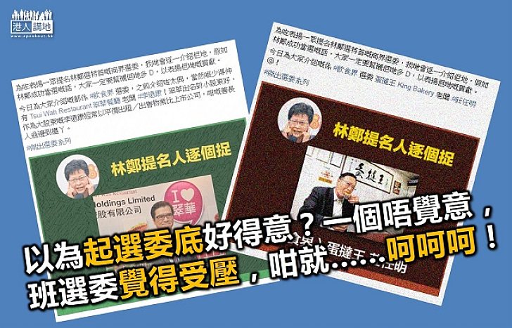 選委提名林鄭被起底 到底算唔算「恐嚇」?
