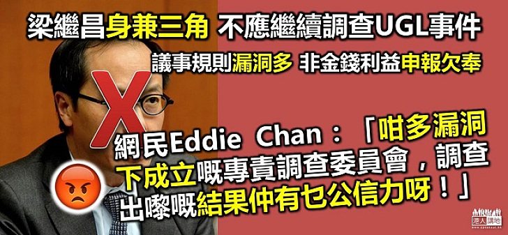 網民一針見血 評「立法會調查UGL事件專責委員會」