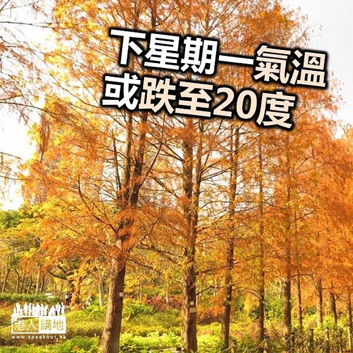 【焦點新聞】下星期一或降至廿度