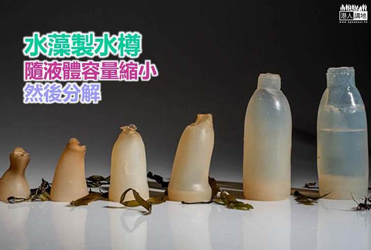 【綠色科技】水藻製水樽 隨液體容量縮小然後分解