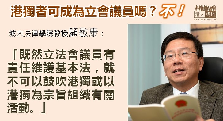 顧敏康：立法會議員有責任維護基本法