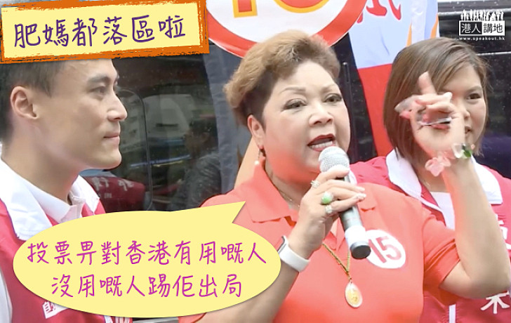 【講心底話】肥媽：投票畀對香港有用的人  沒用嘅人踢佢出局