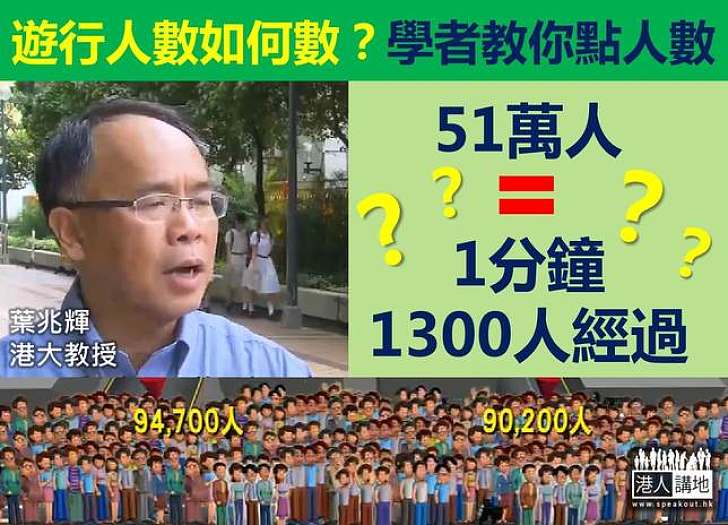 【遊行的真相】遊行人數點算方式逐個睇