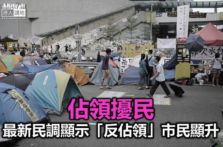 中大最新民調44%受訪者不支持佔領