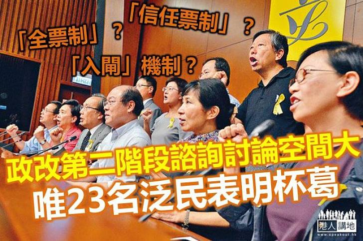 消息指政府下月開展第二階段政改諮詢 泛民表明「唔會傾」
